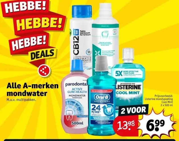 Aanbieding: Alle A-merken Mondwater