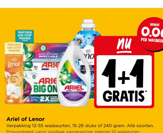 Promotie: Wasmiddel of wasverzachter