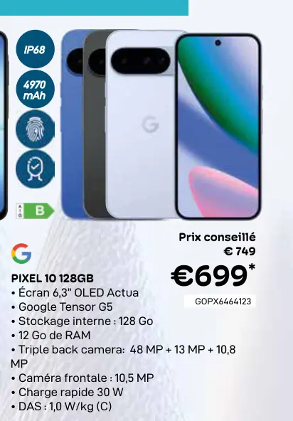 Offre: Pixel 10 128gb