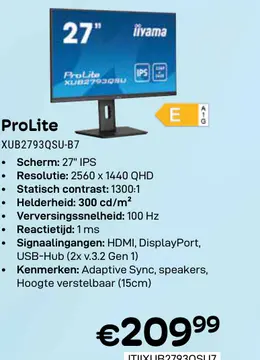 Aanbieding: ProLite XUB2793QSU-B7