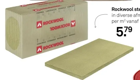 Aanbieding: Rockwool steenwol