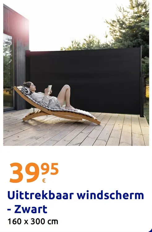 Promotie: Uittrekbaar windscherm