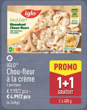 Offre: IGLO® Chou-fleur à la crème