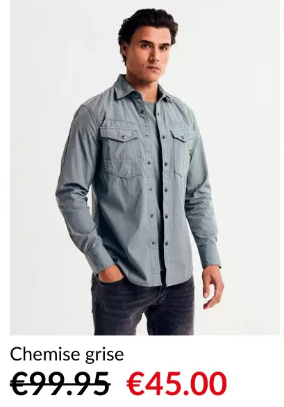 Offre: Chemise grise