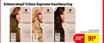 Aanbieding: Schwarzkopf Creme Supreme haarkleuring