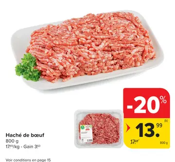 Offre: Haché de bœuf