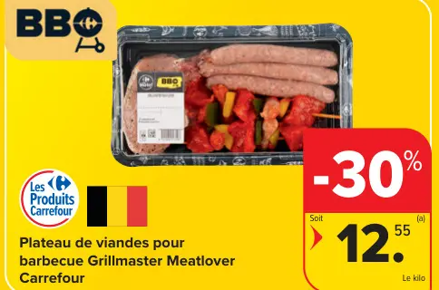 Offre: Plateau de viandes pour barbecue Grillmaster Meatlover