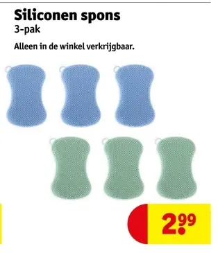 Promotie: Siliconen spons