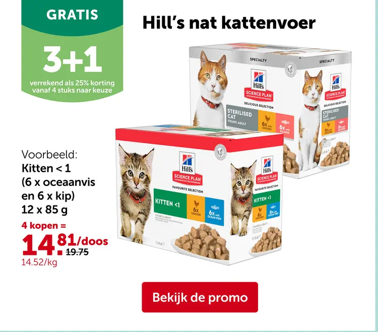 Promotie: Hill's nat kattenvoer