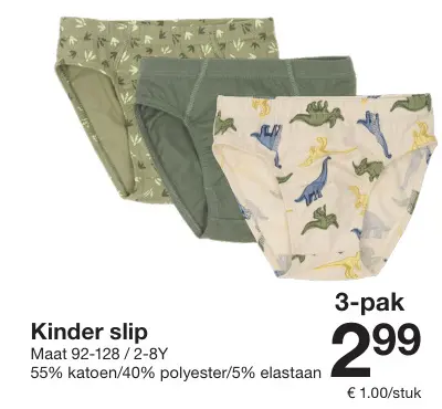 Aanbieding: Kinder slip