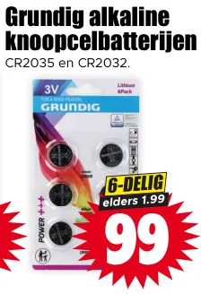 Aanbieding: Alkaline knoopcelbatterijen