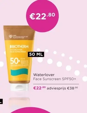 Aanbieding: Waterlover Face Sunscreen SPF50+