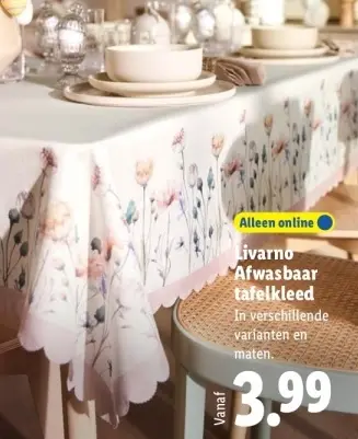 Aanbieding: Afwasbaar tafelkleed