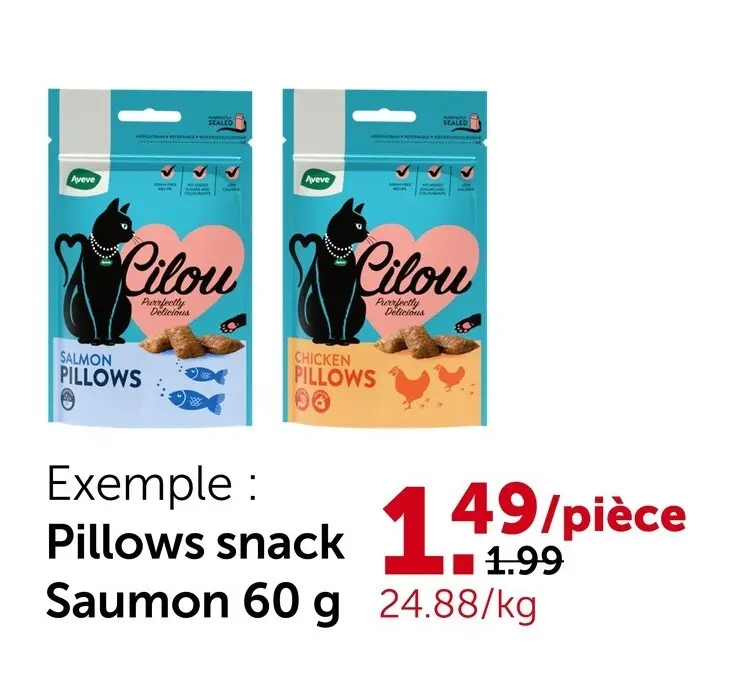 Offre: Pillows snack Saumon