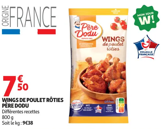 Offre: Wings de poulet rôties