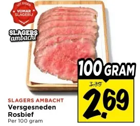 Versgesneden Rosbief