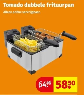 Aanbieding: Dubbele frituurpan