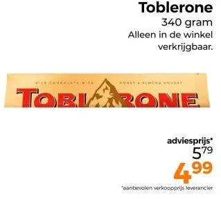Aanbieding: Toblerone