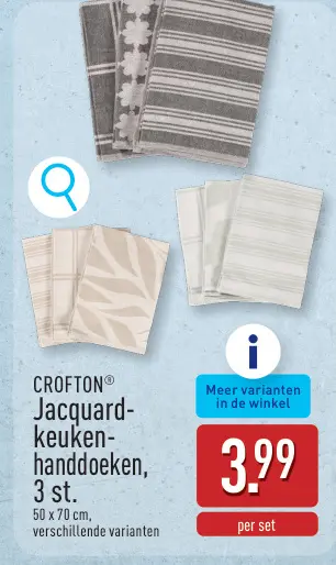 Promotie: Jacquard-keuken-handdoeken
