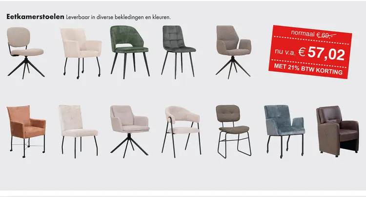Aanbieding: Eetkamerstoelen