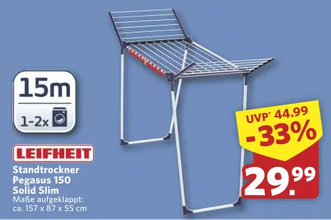 Aanbieding: Standtrockner Pegasus 150 Solid Slim