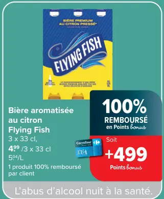 Offre: Bière aromatisée au citron