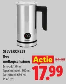 Aanbieding: RVS melkopschuimer