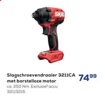 Promotie: Slagschroevendraaier 3211CA met borstelloze motor