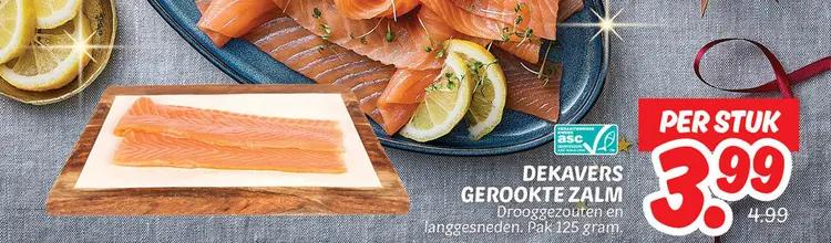 Aanbieding: Dekavers gerookte zalm