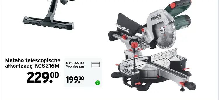 Aanbieding: telescopische afkortzaag KGS216M