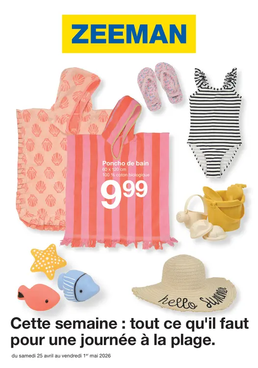 Offre: Poncho de bain