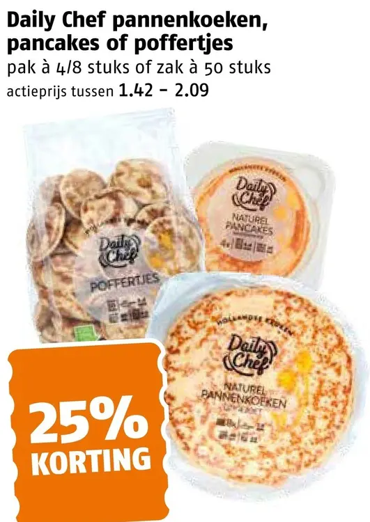 Aanbieding: Pannenkoeken, pancakes of poffertjes