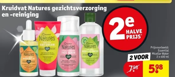 Aanbieding: Natures gezichtsverzorging en -reiniging