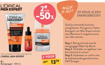 Aanbieding: HET GAMMA HYDRA ENERGETIC L'ORÉAL MEN EXPERT