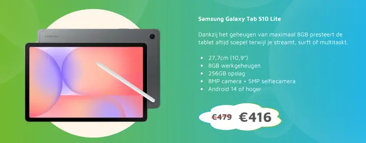 Aanbieding: Samsung Galaxy Tab S10 Lite