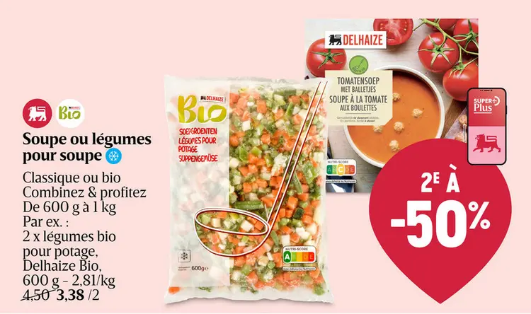 Offre: Soupe ou légumes pour soupe