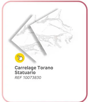 Offre: Carrelage torano statuario grès cérame rectifié satiné 60x60cm 1,44m²