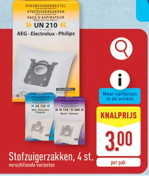 Aanbieding: Stofzuigerzakken