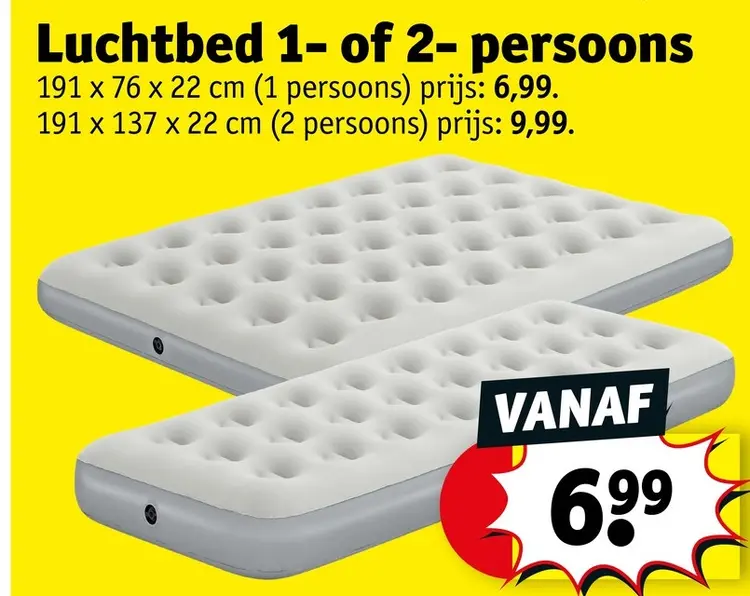 Promotie: Luchtbed