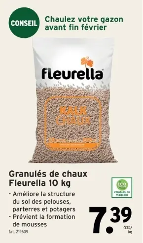 Offre: Granulés de chaux