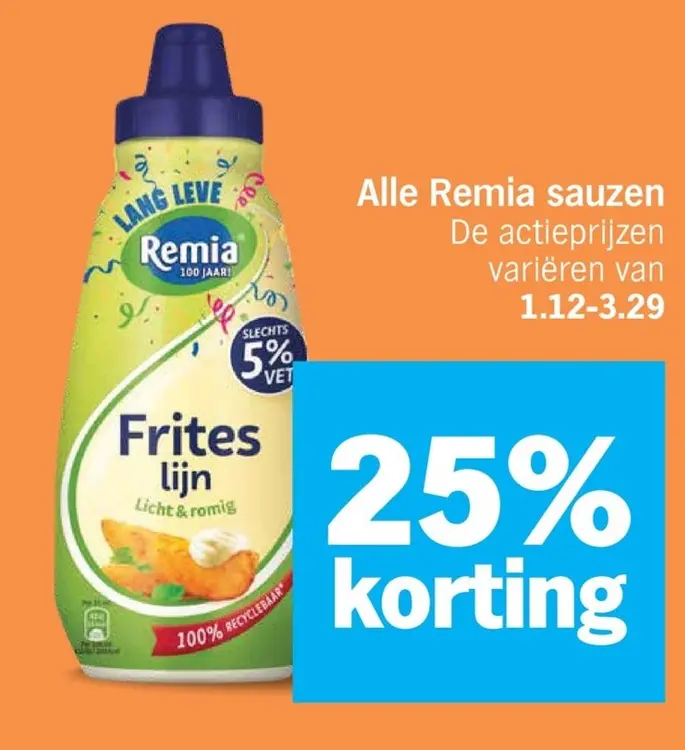 Aanbieding: Alle Remia sauzen