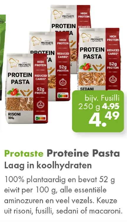Aanbieding: Proteine Pasta Laag in koolhydraten