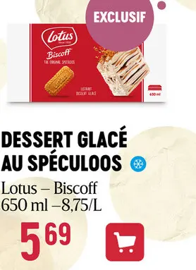 Offre: Dessert glacé au spéculoos