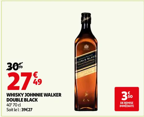 Promotie: Whisky Johnnie Walker double black