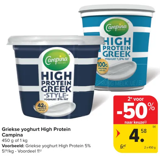 Promotie: Griekse yoghurt High Protein