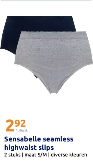 Promotie: Sensabelle seamless highwaist slips