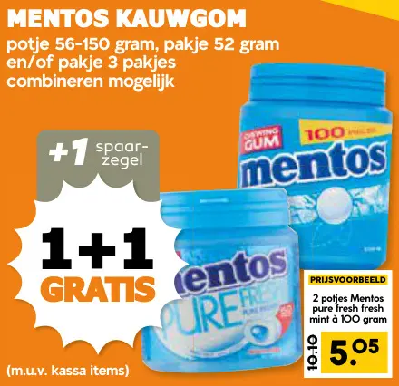Aanbieding: Kauwgom