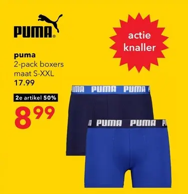 Aanbieding: puma 2-pack boxers