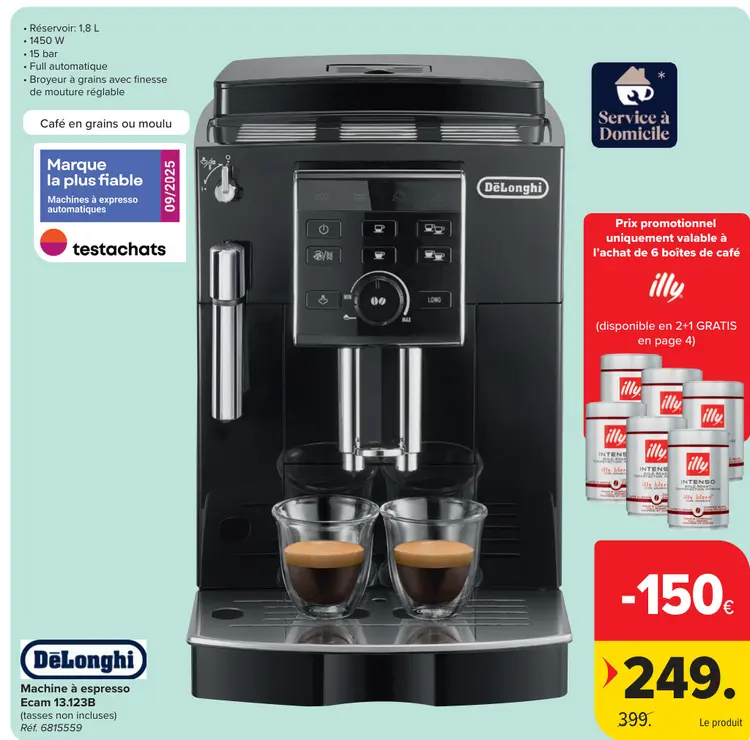 Offre: Machine à espresso Ecam 13.123B
