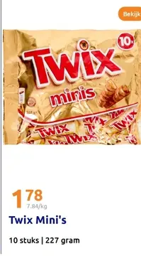 Aanbieding: Twix Mini's